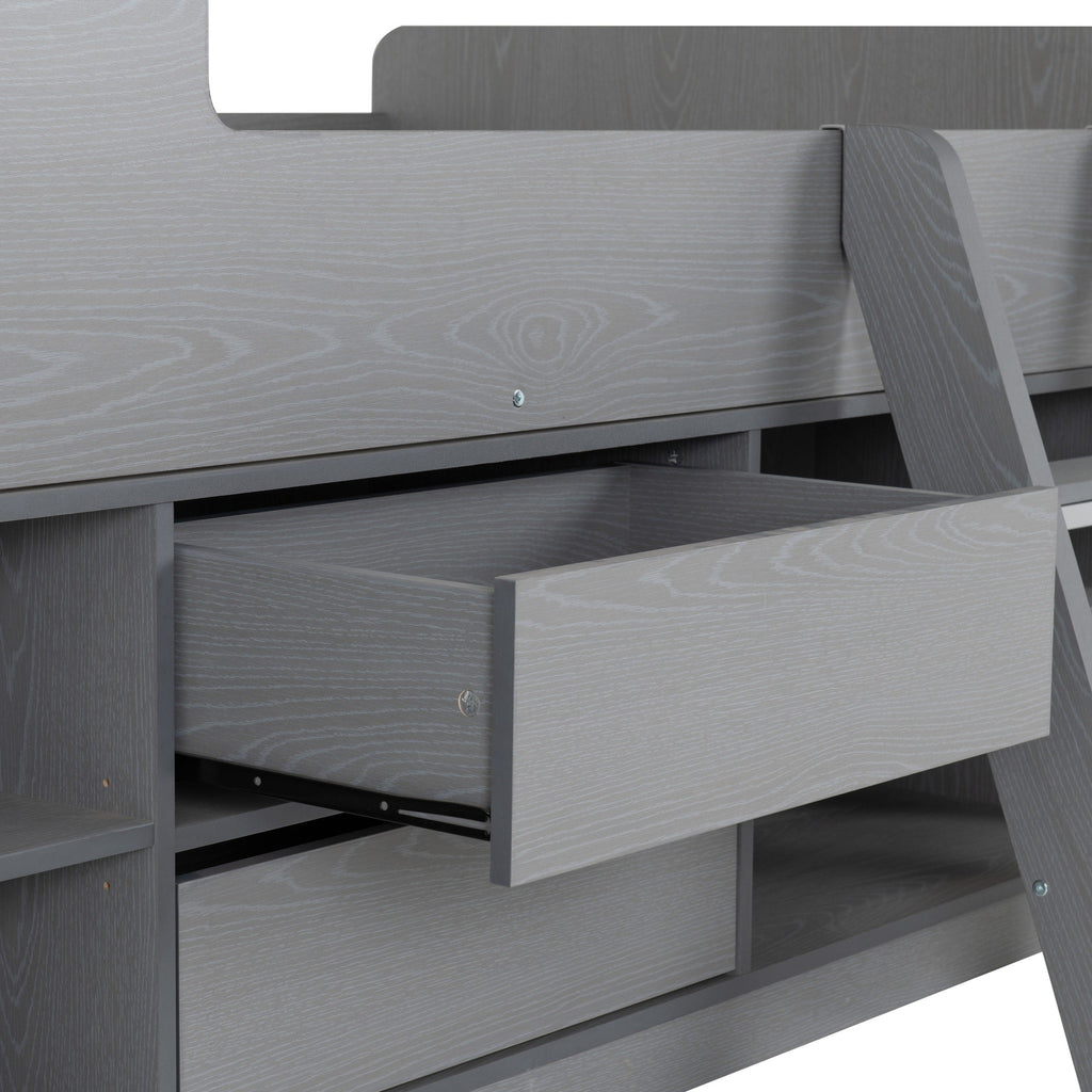 Felix Low Sleeper Bed - Grey