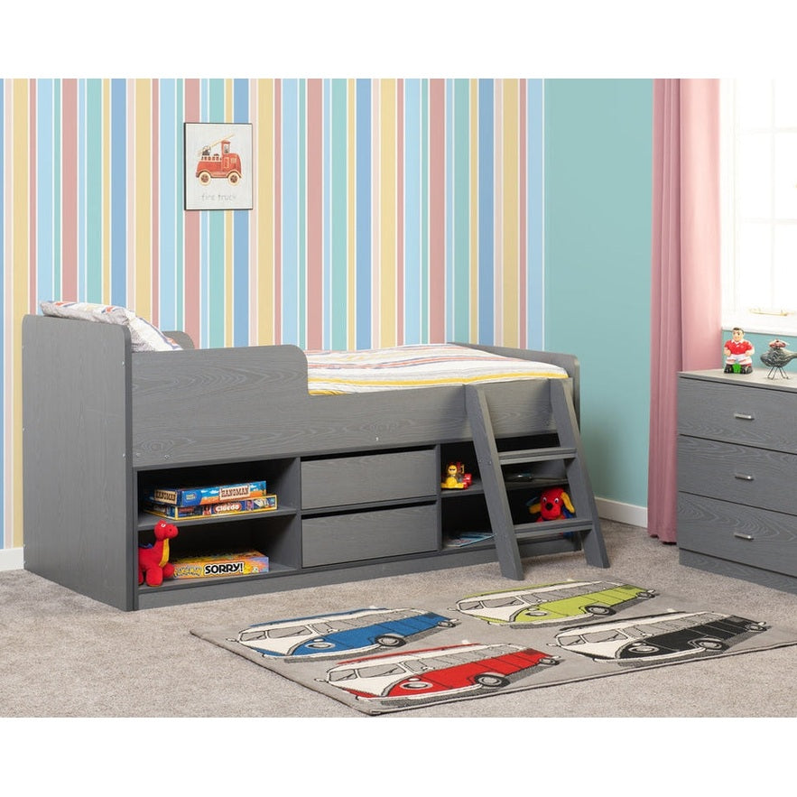 Felix Low Sleeper Bed - Grey