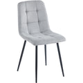 Fenton Dining Chair X2 Per Box - Light Grey Fabric