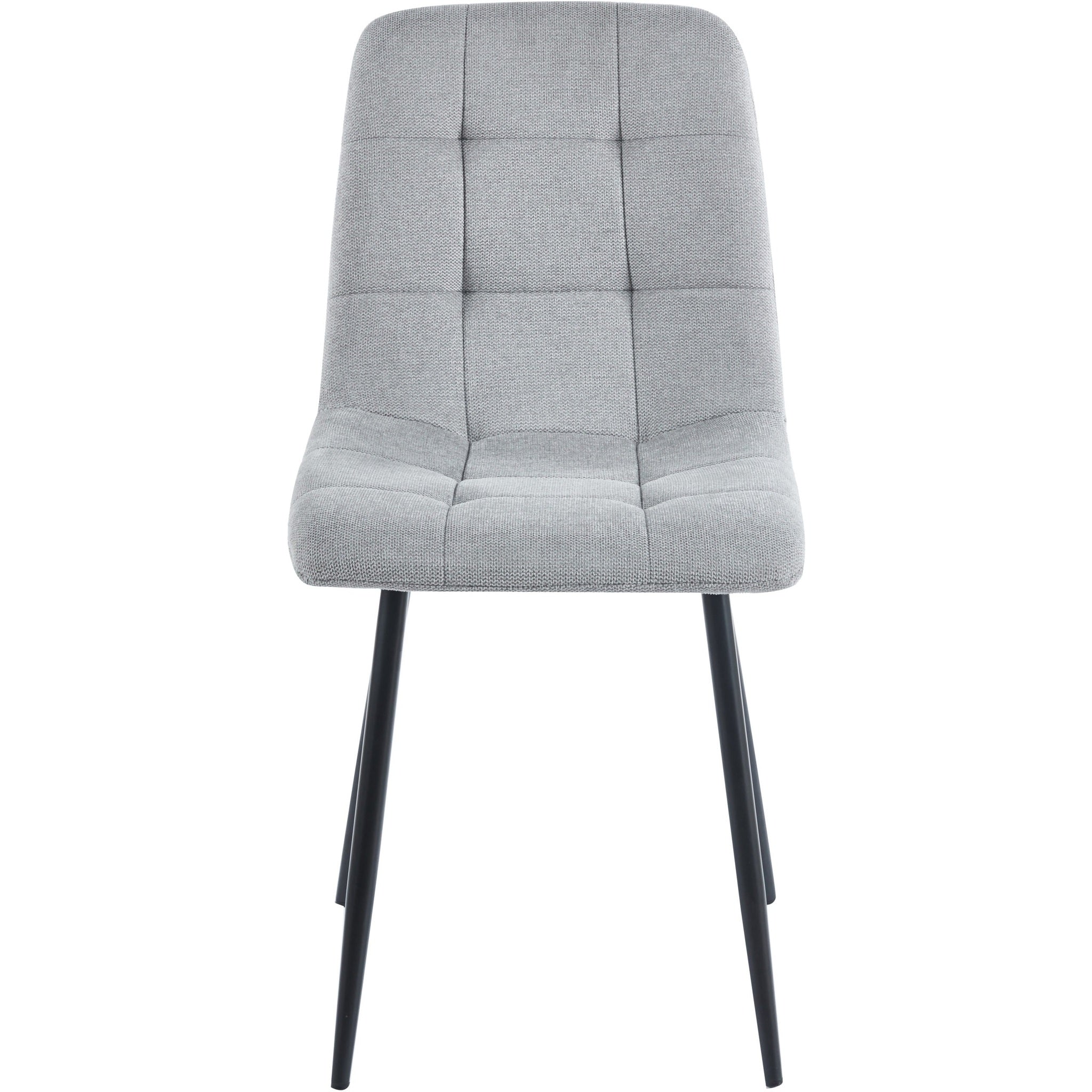 Fenton Dining Chair X2 Per Box - Light Grey Fabric