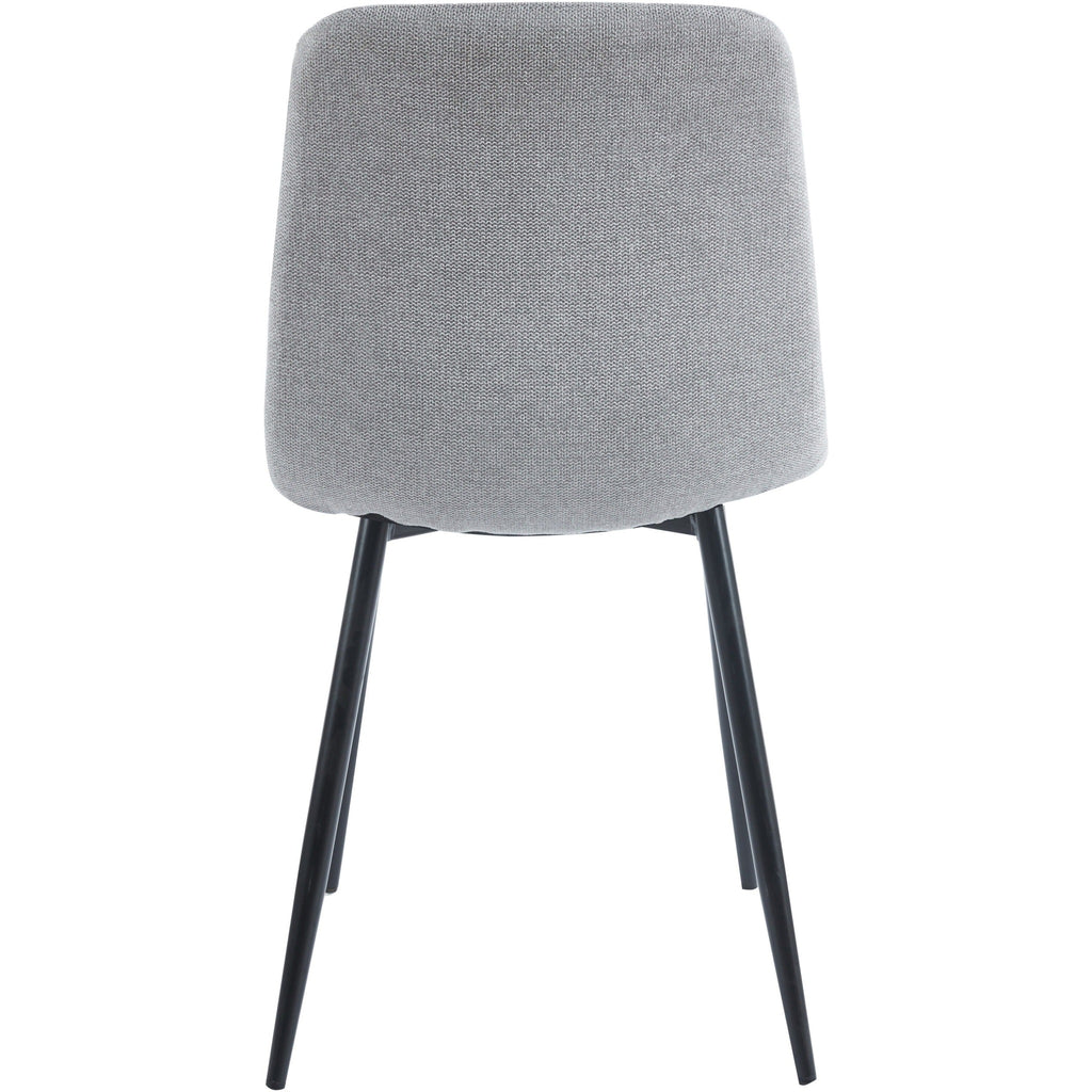 Fenton Dining Chair X2 Per Box - Light Grey Fabric