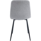 Fenton Dining Chair X2 Per Box - Light Grey Fabric