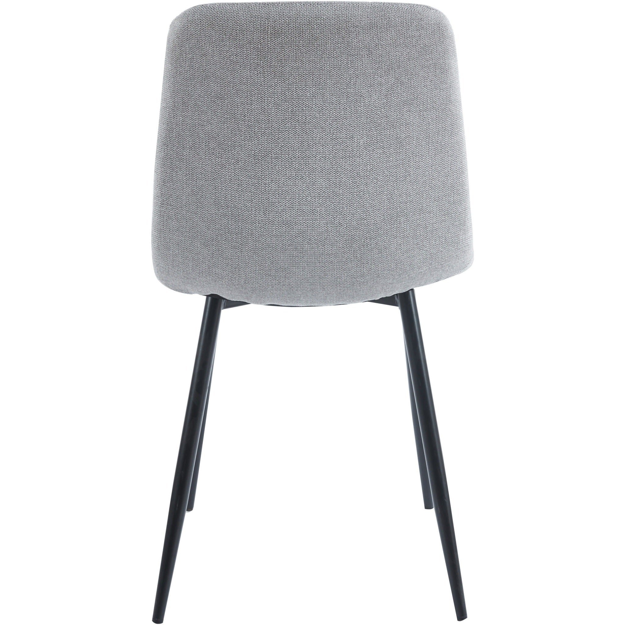Fenton Dining Chair X2 Per Box - Light Grey Fabric