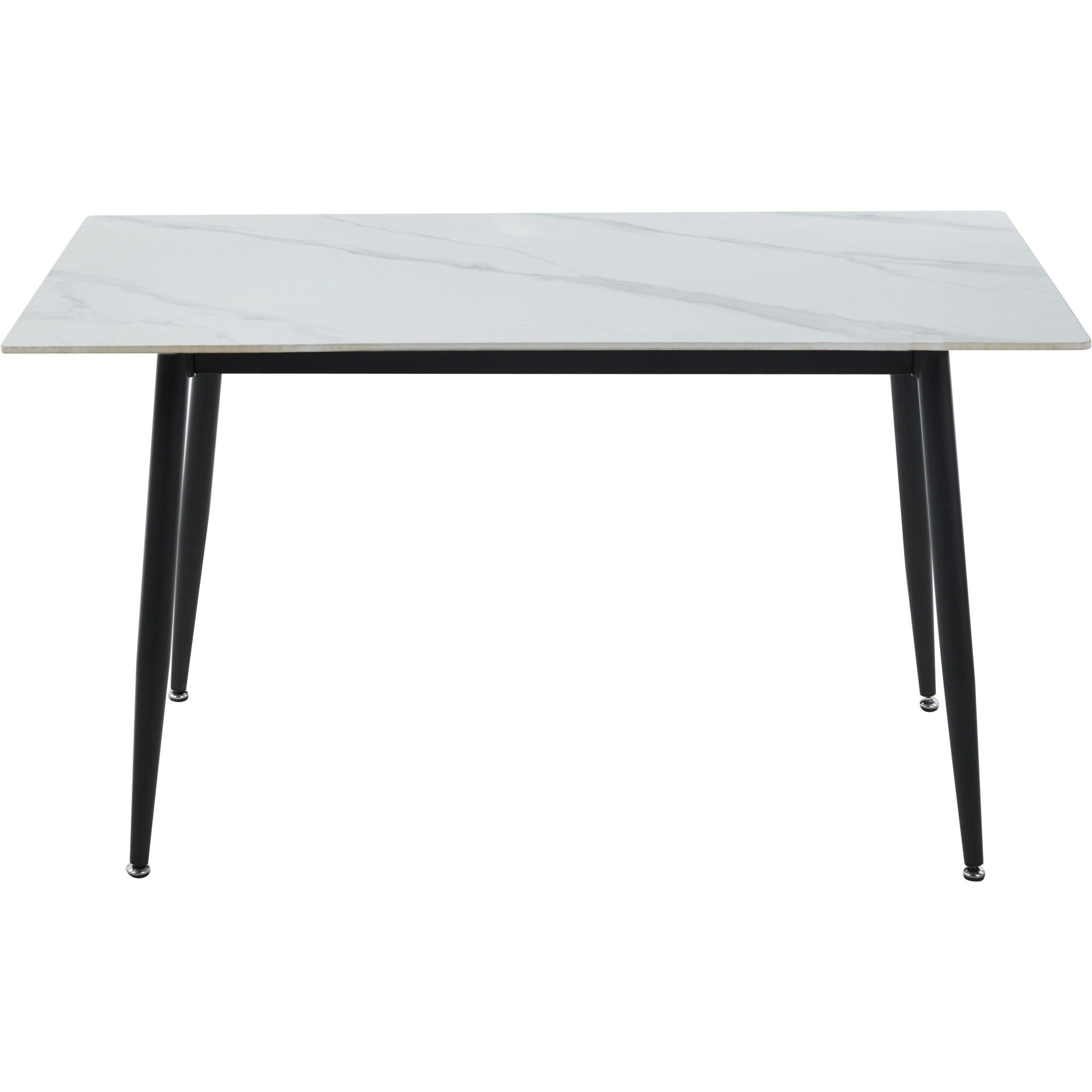 Fenton Dining Table - White Marble Stone Effect