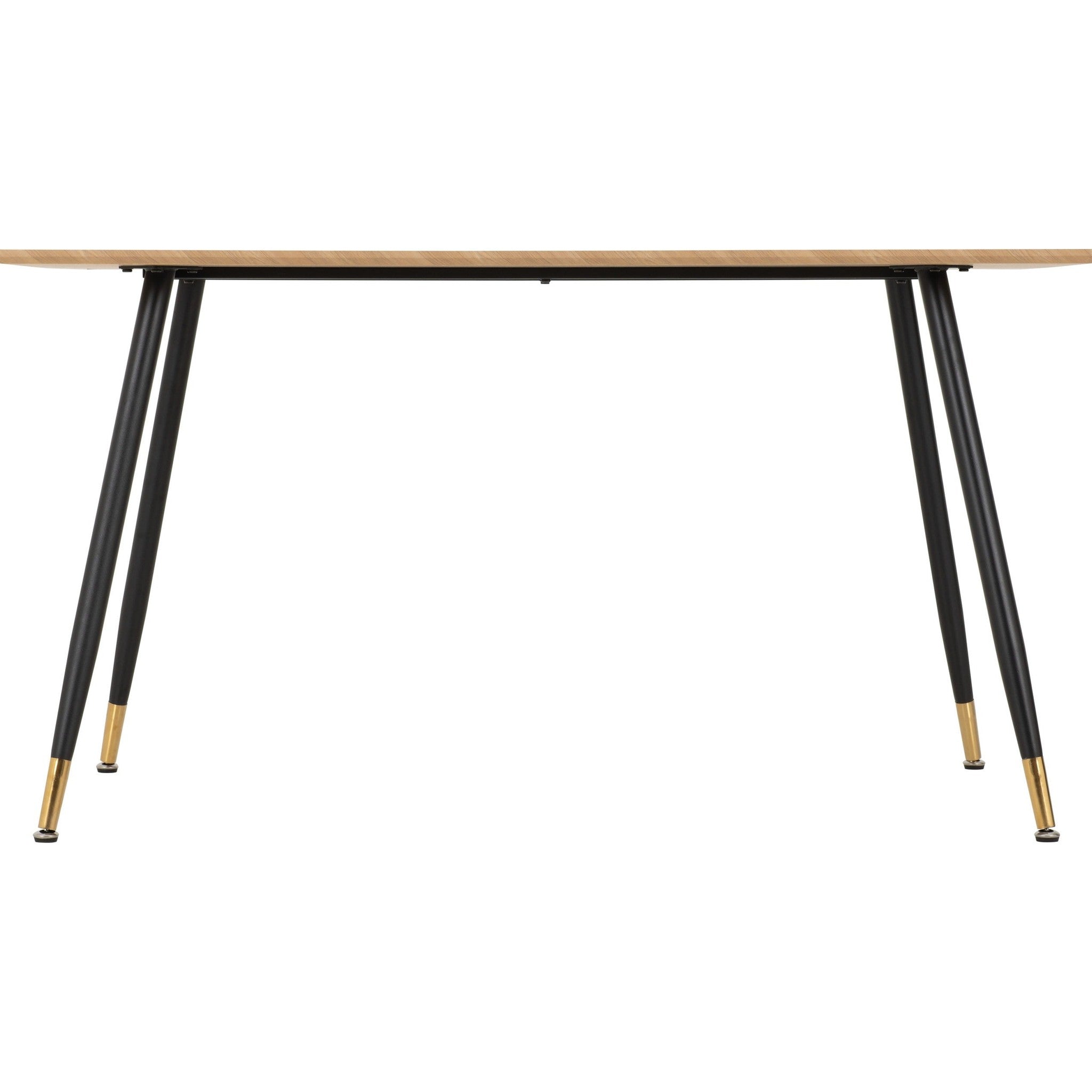 Hamilton Medium Dining Table - Medium Oak Effect/Black