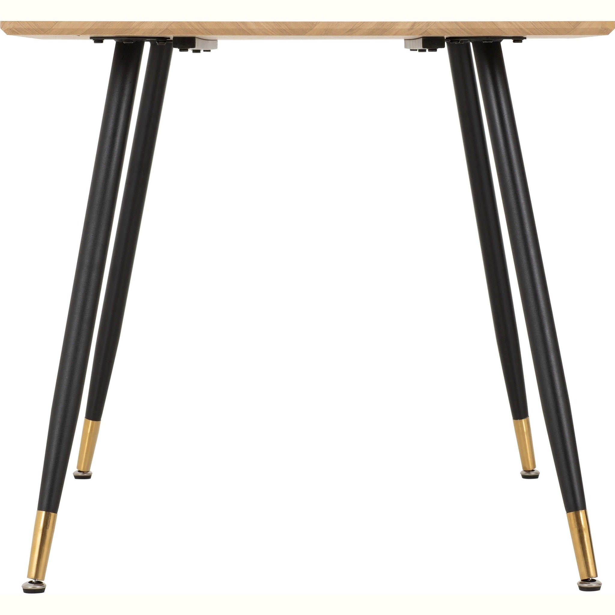 Hamilton Medium Dining Table - Medium Oak Effect/Black