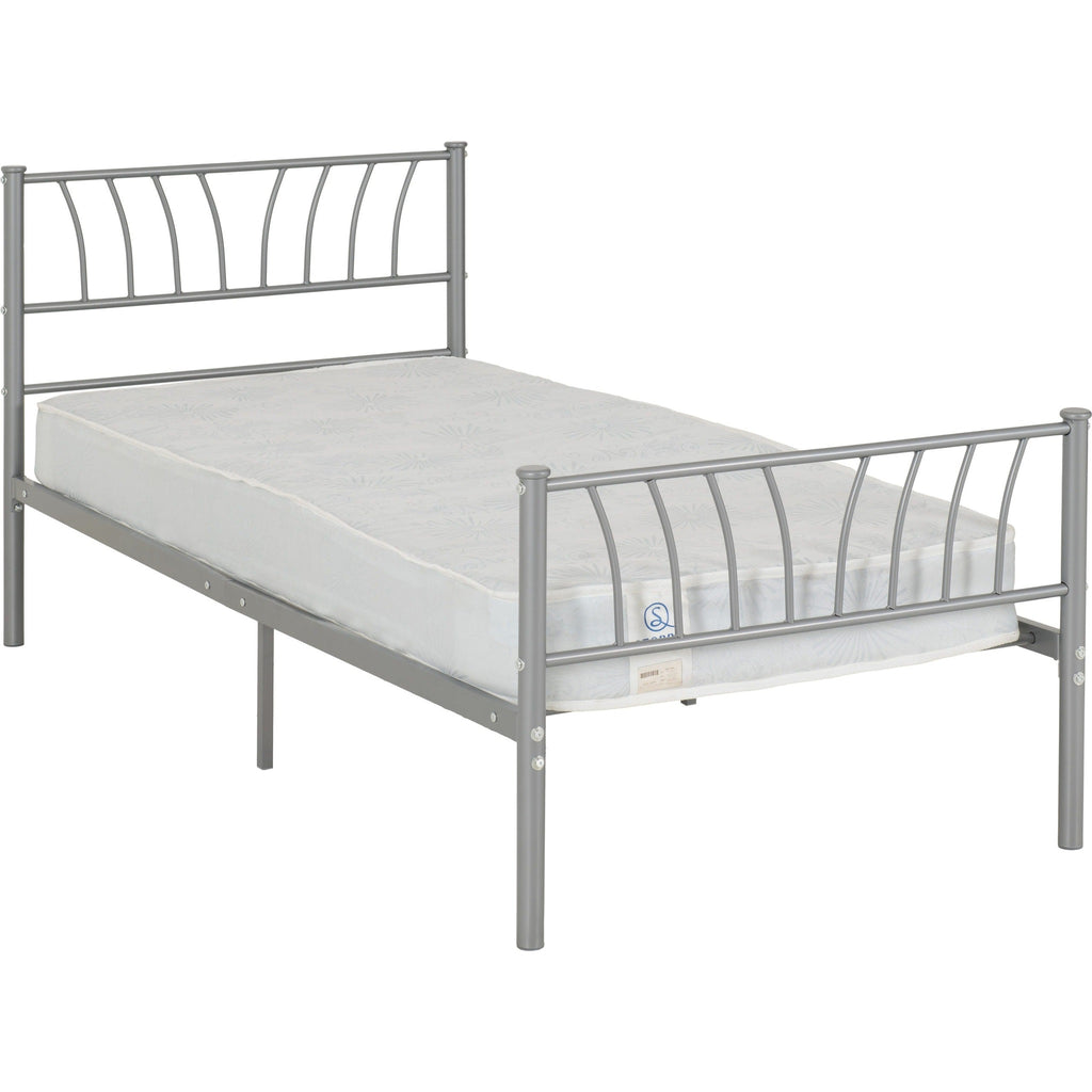 Harlow 3' Bed - Silver