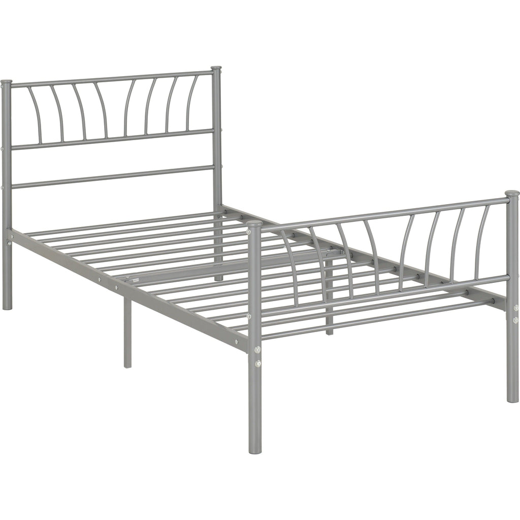 Harlow 3' Bed - Silver