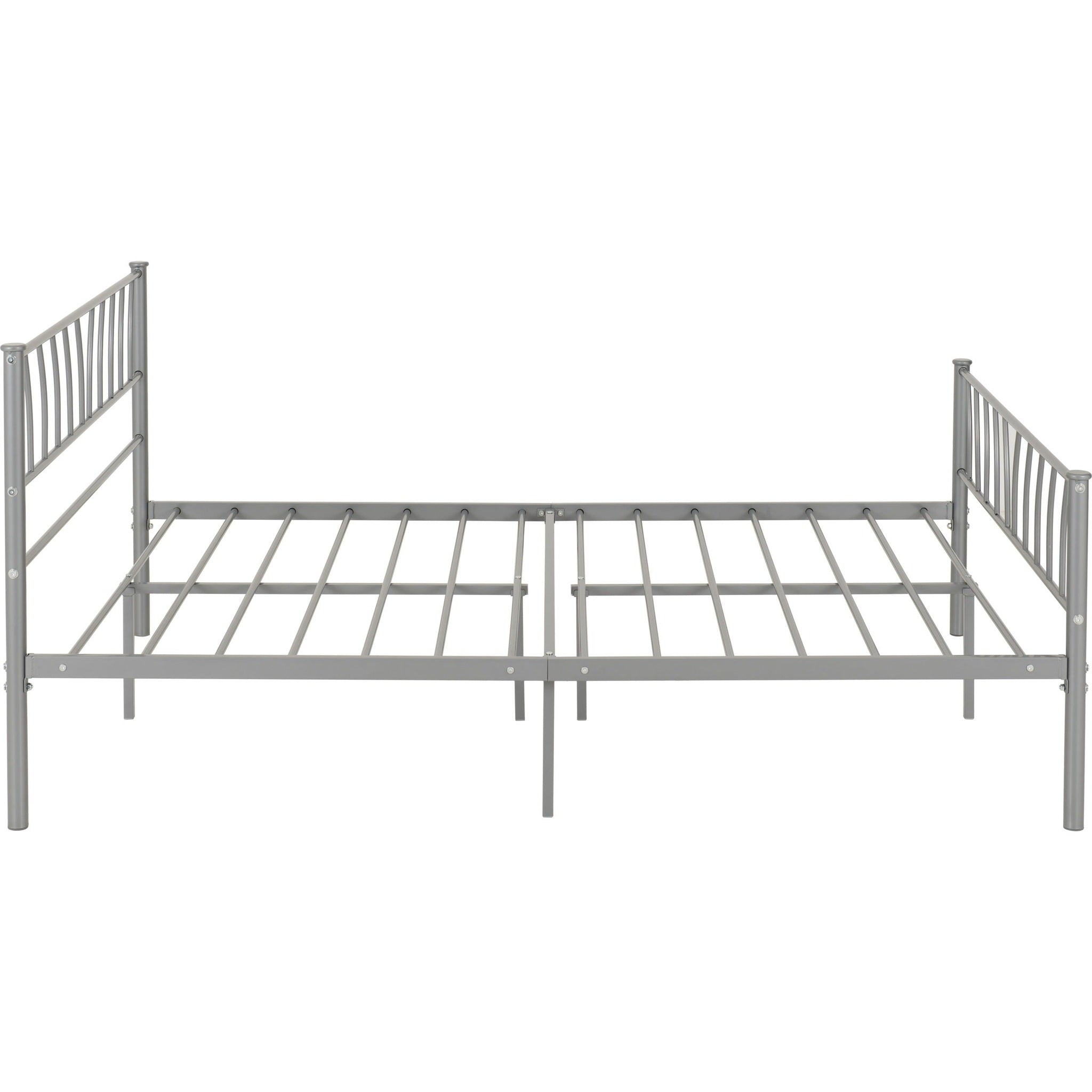 Harlow 4'6" Bed - Silver