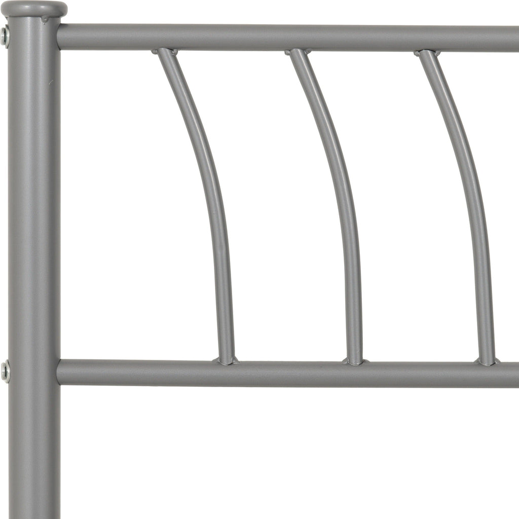 Harlow 4'6" Bed - Silver