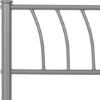 Harlow 4'6" Bed - Silver