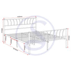 Harlow 4'6" Bed - Black