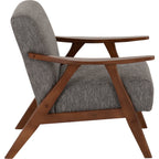 Kendra Accent Chair - Grey Fabric