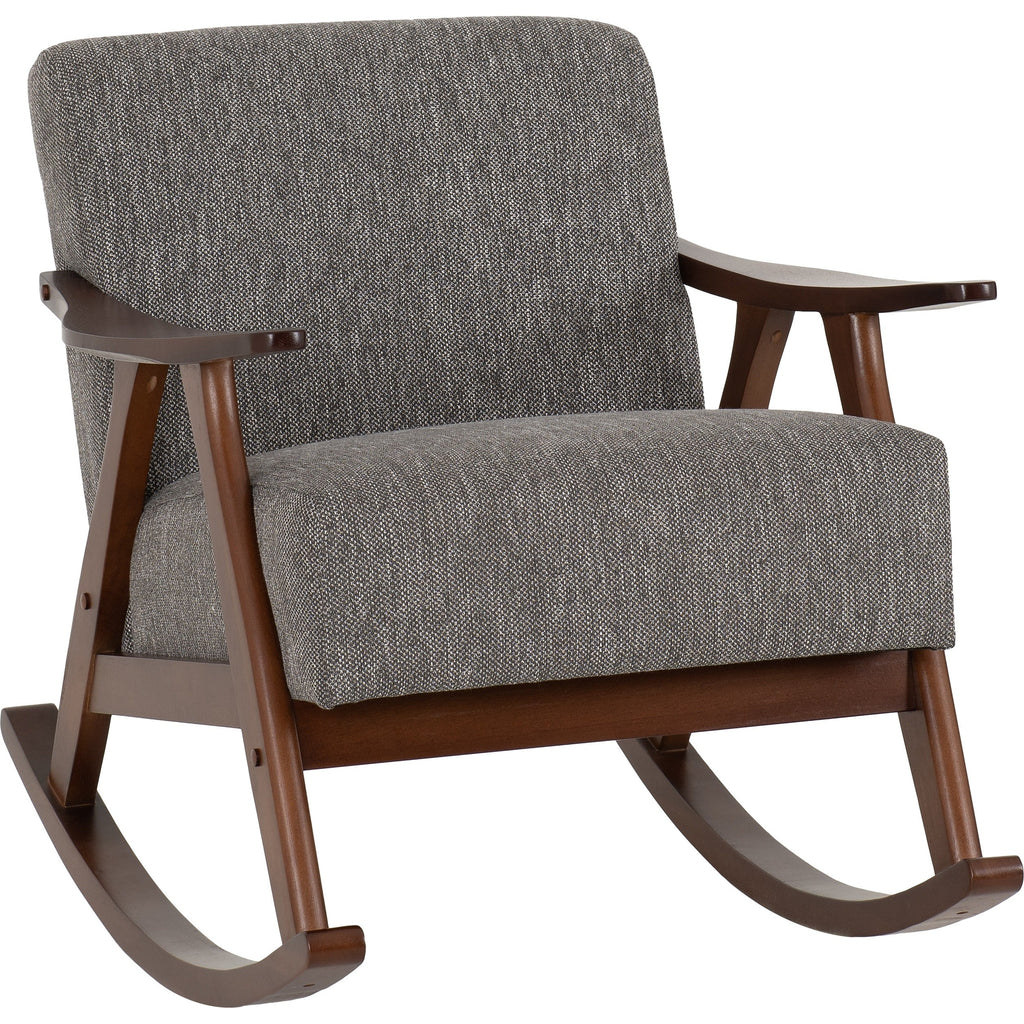 Kendra Rocking Chair - Grey Fabric