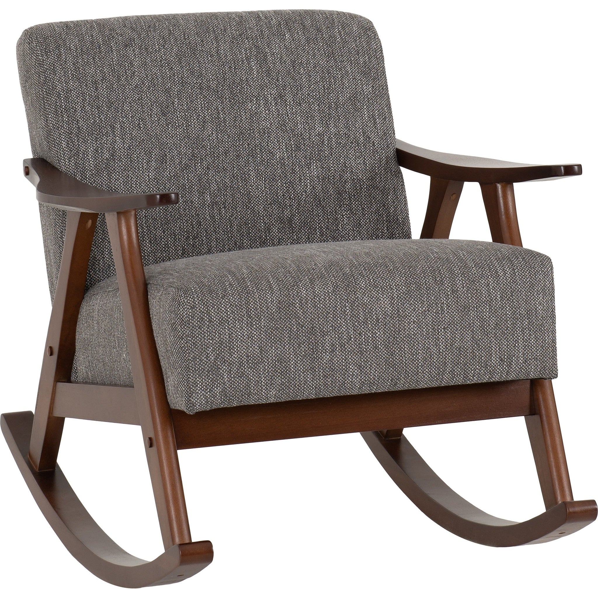 Kendra Rocking Chair - Grey Fabric