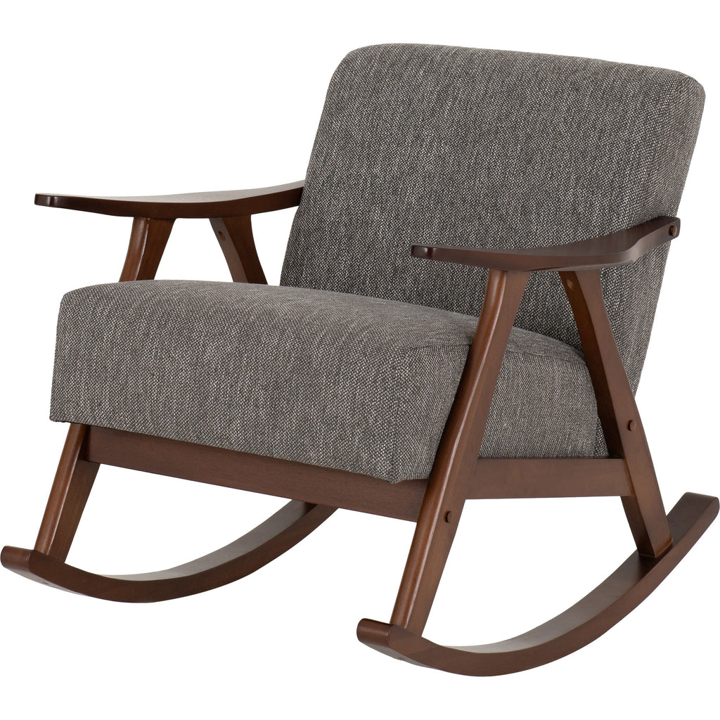 Kendra Rocking Chair - Grey Fabric
