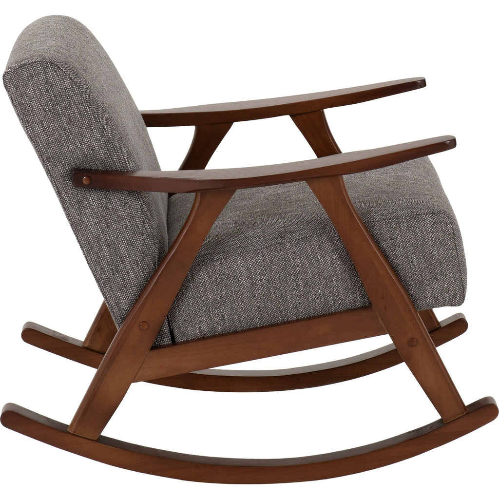 Kendra Rocking Chair - Grey Fabric