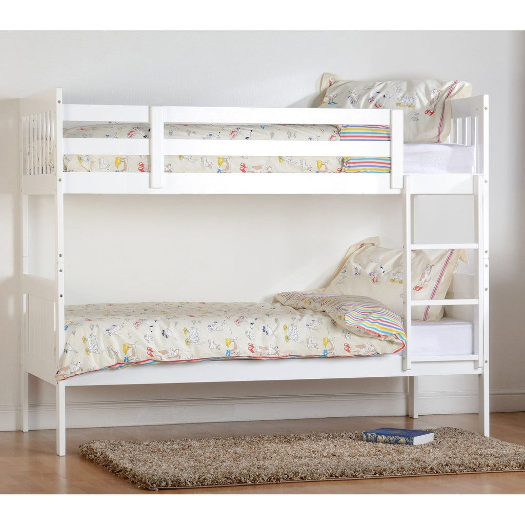 Seville 3 Drawer Chest - White Gloss/Light Oak Effect Veneer