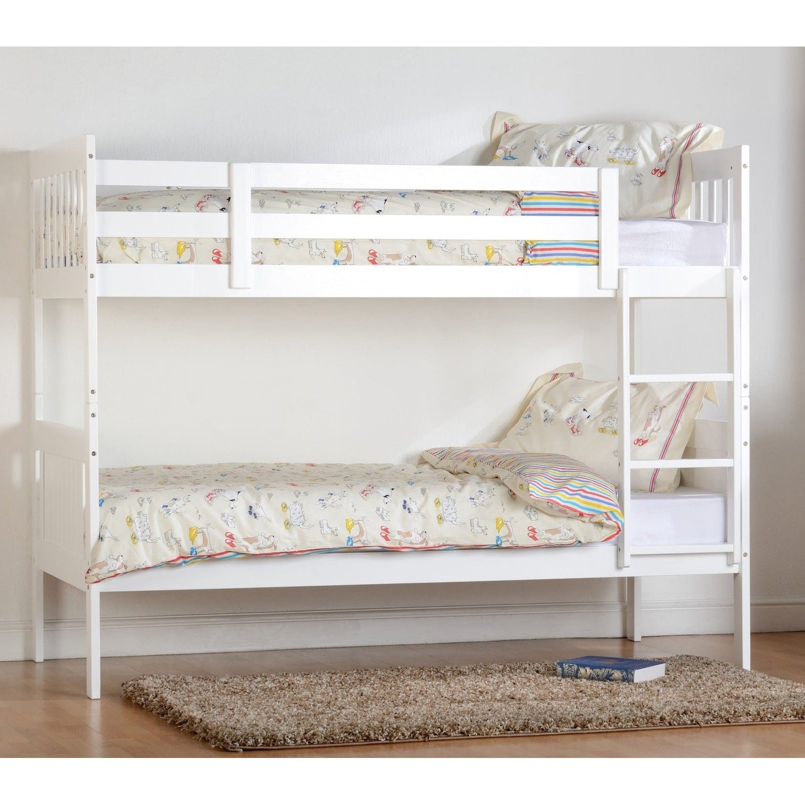 Seville 3 Drawer Chest - White Gloss/Light Oak Effect Veneer