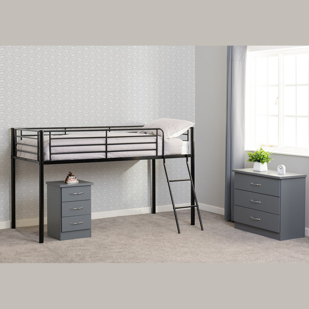 Kora Mid Sleeper Bed - Black