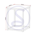 Kent 1+4 Stowaway Dining Set - Stone Effect/Black