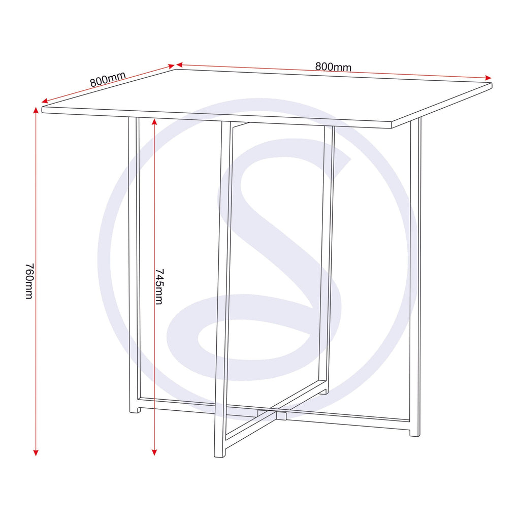 Kent 1+4 Stowaway Dining Set - Stone Effect/Black