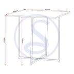 Kent 1+4 Stowaway Dining Set - Stone Effect/Black