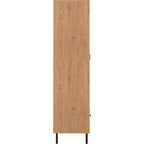 Leon 2 Door 1 Drawer Wardrobe - Medium Oak Effect