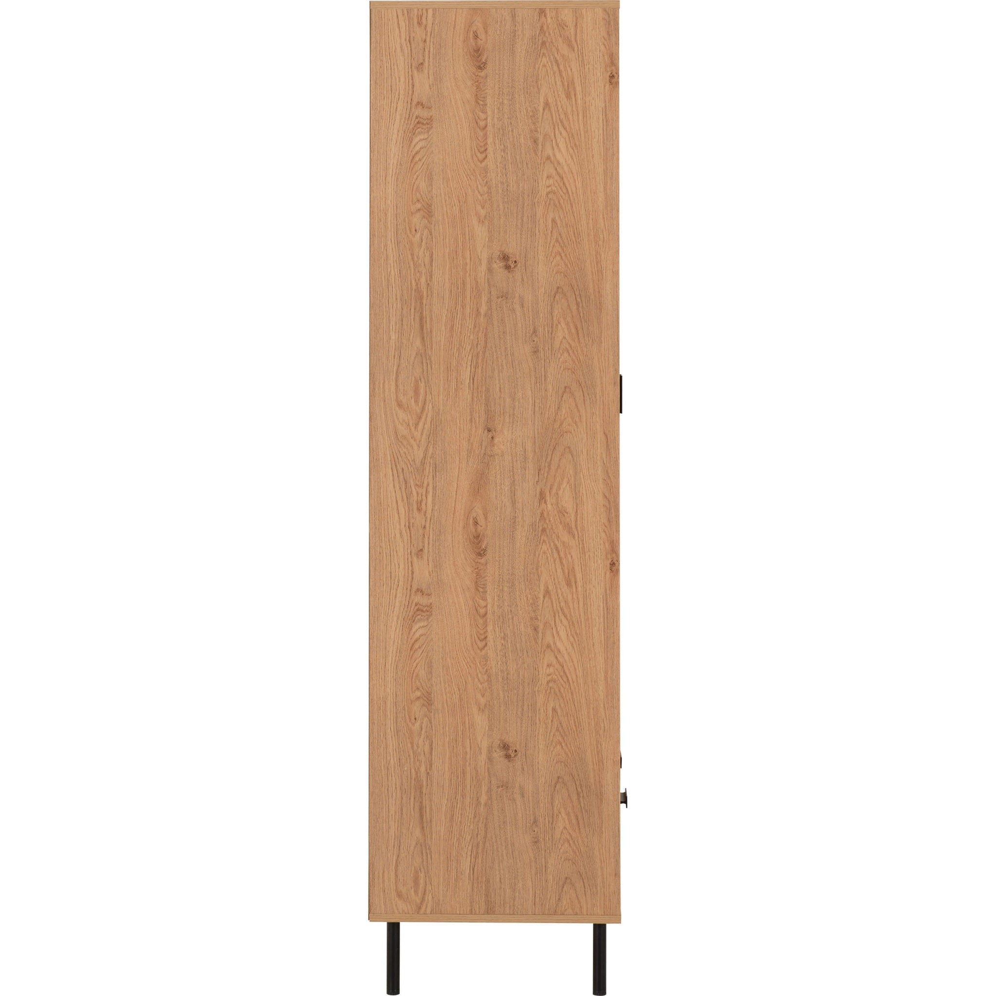 Leon 2 Door 1 Drawer Wardrobe - Medium Oak Effect