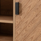 Leon 2 Door Tv Unit - Medium Oak Effect