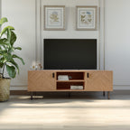 Leon 2 Door Tv Unit - Medium Oak Effect