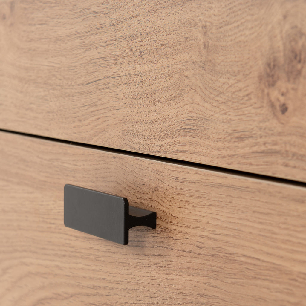 Leon 2 Drawer Coffee Table - Medium Oak Effect