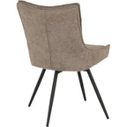 Lewis Swivel Dining Chair X2 Per Box - Fawn Fabric