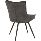 Lewis Swivel Dining Chair X2 Per Box - Grey Fabric