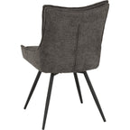 Lewis Swivel Dining Chair X2 Per Box - Grey Fabric