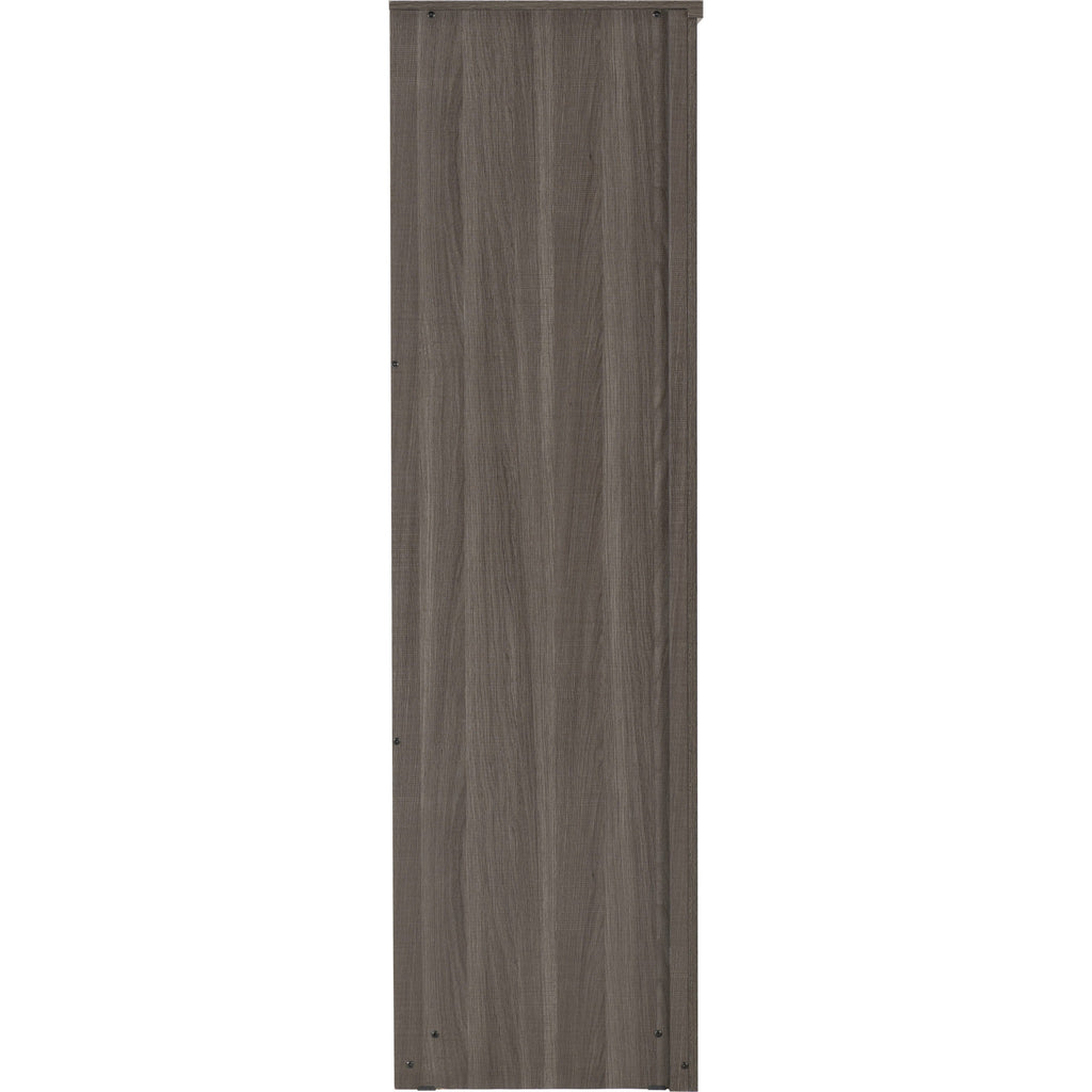 Lisbon 4 Door Wardrobe - Black Wood Grain