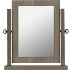 Lisbon Dressing Table Mirror - Black Wood Grain