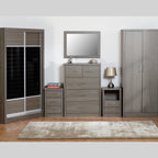 Lisbon 3 Drawer Chest - Black Wood Grain