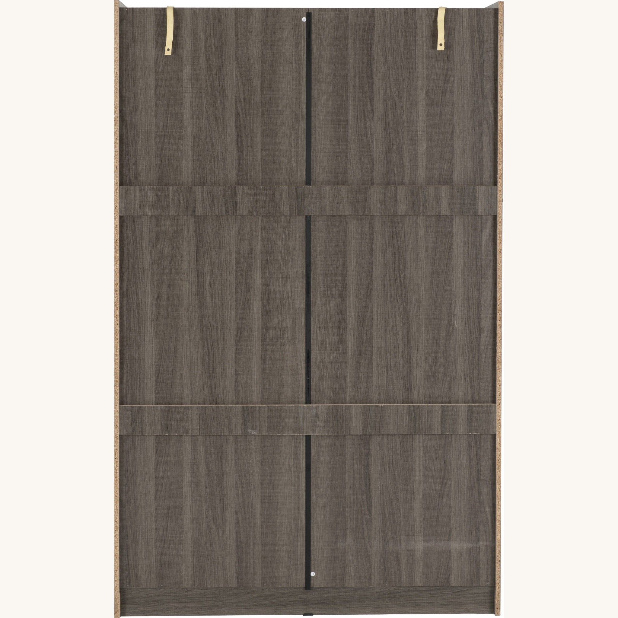 Lisbon Slider Wardrobe - Black Wood Grain
