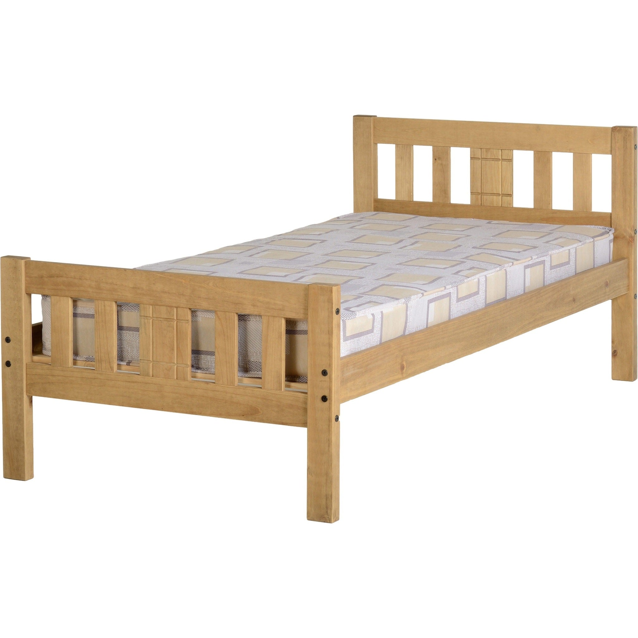 Rio 3' Bed - Distressed Waxed Pine