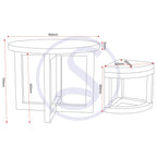 Cambourne Stowaway Dining Set X4 Chairs - Light Sonoma Oak