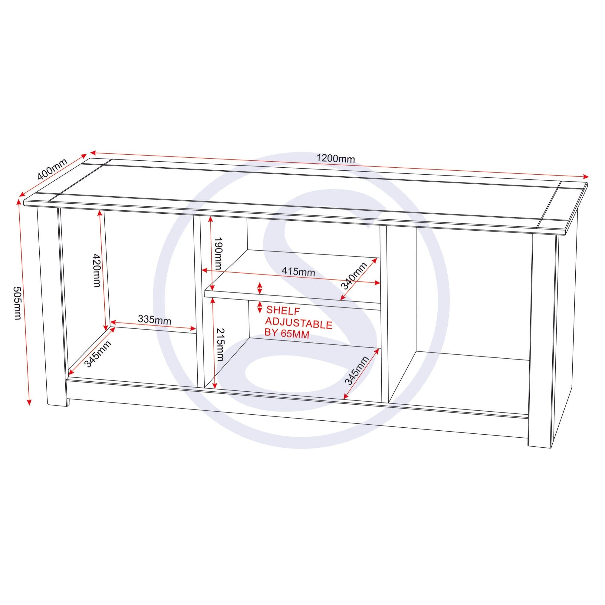 Panama Flat Screen Tv Unit - Natural Wax