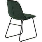 Lukas Dining Chair X2 Per Box - Emerald Green Velvet