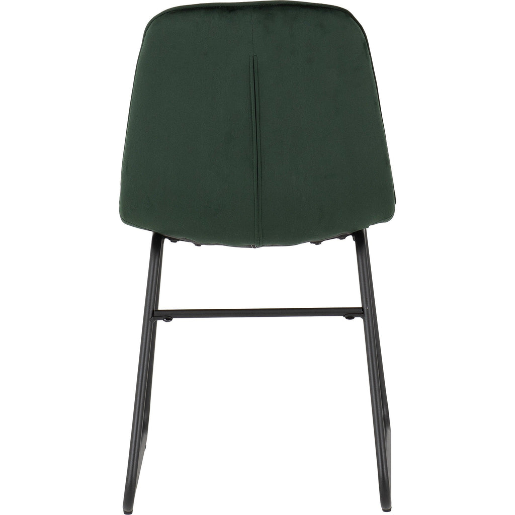 Lukas Dining Chair X2 Per Box - Emerald Green Velvet