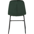 Lukas Dining Chair X2 Per Box - Emerald Green Velvet