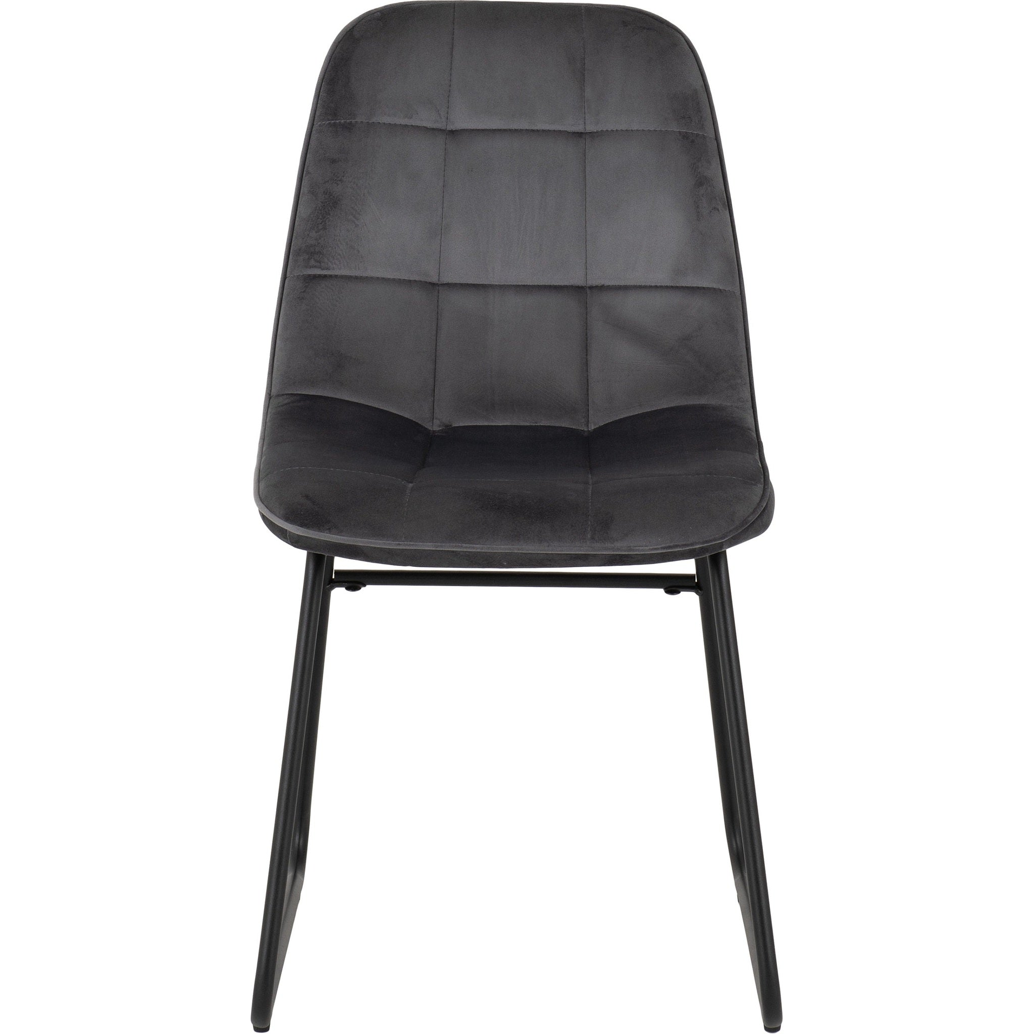 Lukas Dining Chair X2 Per Box - Grey Velvet