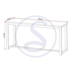 Lincoln 1+2 Dining Bench Set - Sonoma Oak Effect/Black