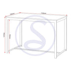 Lincoln 1+2 Dining Bench Set - Sonoma Oak Effect/Black