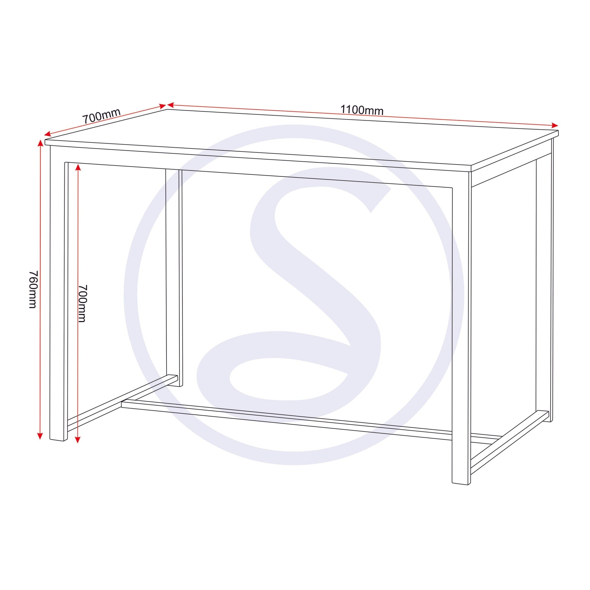Lincoln 1+2 Dining Bench Set - Sonoma Oak Effect/Black