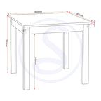 Ludlow 1+2 Dining Set - Light Grey/Oak Effect